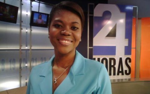 Ludy Caicedo, la primera mujer negra en presentar un noticiero.