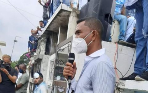 Iván Hurtado dio unas sentidas palabras durante el último adiós a Iván Hurtado.