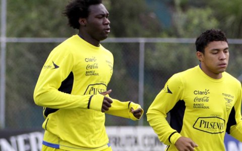 Felipe Caicedo y Jefferson Montero en su paso por la Tri