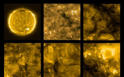 Las minierupciones solares captadas alrededor de toda la superficie.