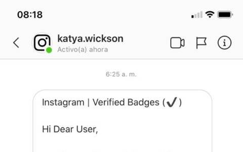 Este el mensaje engañoso que recibió María Susana antes de perder su cuenta.