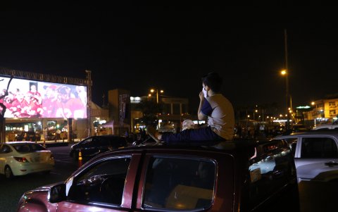 Autocine en Policentro.