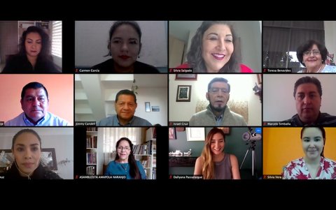 María Fernanda Maldonado delegada de la Senescyt fue recibida en la Comisión de Educación