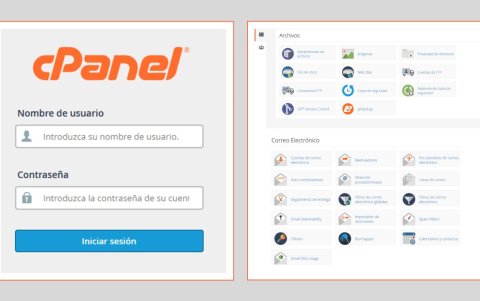 Panel de control del servidor