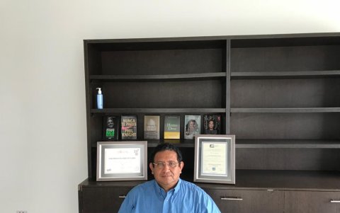 Bolívar Remache, coordinado del colectivo pesquero nacional.