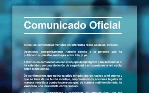 El comunicado de Anderson Julio sobre el tema.