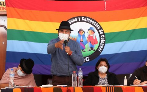 Enojo. Rabiosamente depuso Leonidas Iza su precandidatura.