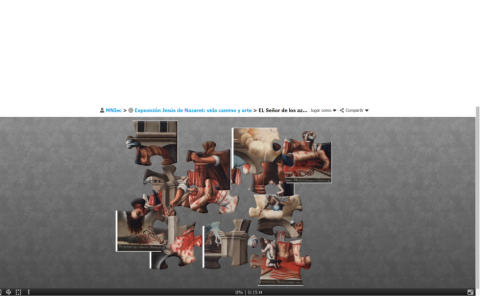 En el Museo Nahim Isaías es posible armar un rompecabezas virtual de una obra.