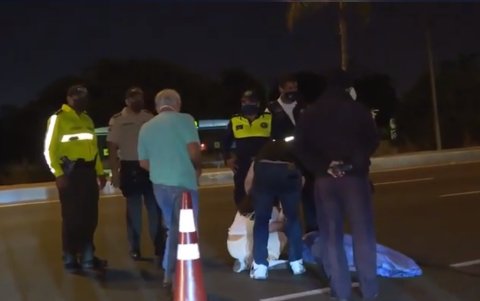 Momento del accidente de Santiago Jaramillo.