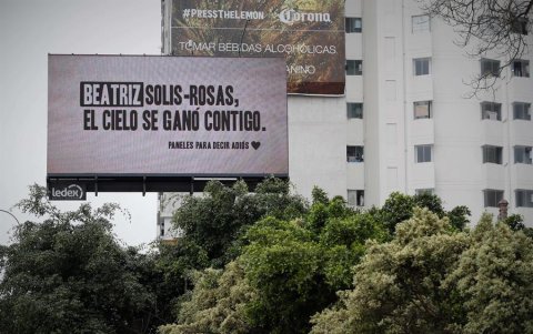 Lima, capital de Perú, es el lugar de la campaña 'Paneles para decir adiós'.