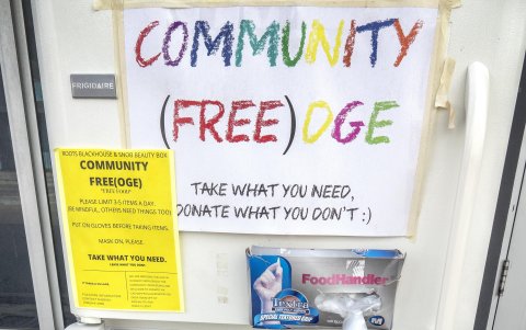 MIAMI. Las neveras aparecen en determinadas esquinas en los barrios donde se concentra la pobreza.