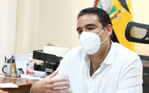 Juan José Yúnez, alcalde de Samborondón, durante la entrevista con EXPRESO.