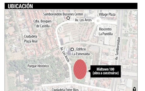 Negocios y ciudadelas que se levantan en el sector.