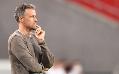Luis Enrique, entrenador de la selección española, en su vuelta al banquillo de la Roja.