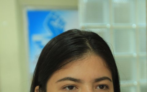 MARCELA VÉLEZ, estudiante universitaria de Medicina, vicepresidenta de la FEUE