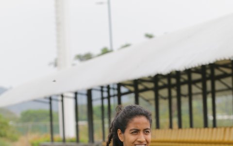 Dayanna Zúniga quiere brillar en el torneo para ser seleccionada ecuatoriana.