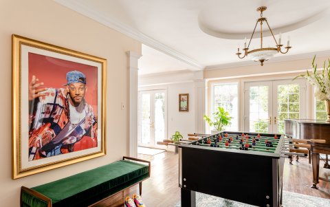 Un espacio de la mansión de 'El príncipe del rap'.