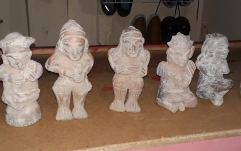 Evidencias. Algunas piezas arqueológicas fueron decomisadas.