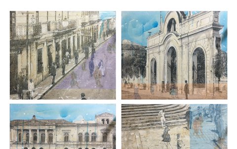 ‘Proyecciones’, de la serie Pervivencias, obtuvo el primer lugar en pintura.