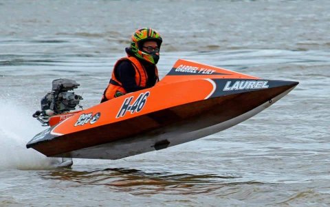 Oddo García, uno de los mejores pilotos de fuerabordismo del país.