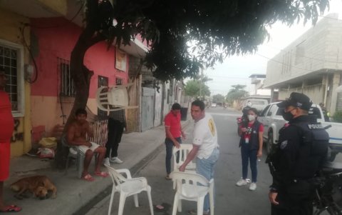 Hecho. En la cabecera cantonal también se desarrolló un operativo de control.