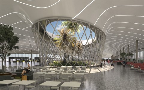 Parte del diseño de lo que será en nuevo aeropuerto en el Daular.
