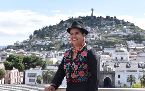 Lourdes Tibán no descarta ser la primera mandataria del país algún día.