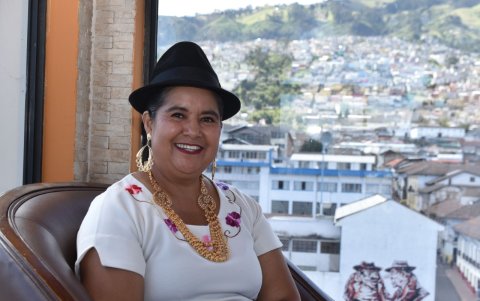 La política oriunda del Cotopaxi asegura que llora y ríe con la misma intensidad.