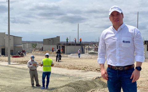 Stéfano Ferreti, en el proyecto habitacional Villa Geranio.