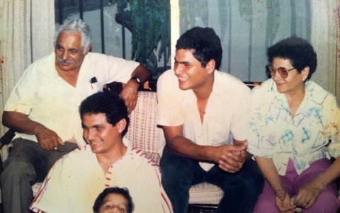 Fabricio, en un foto familiar.