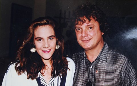 Irene González junto al cantante Braulio.