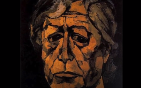 Oswaldo Guayasamín, en uno de sus autorretratos.
