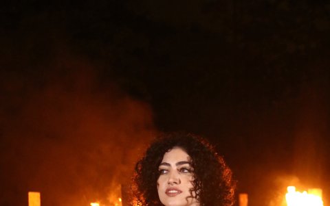 Look de Madonna en video musical.