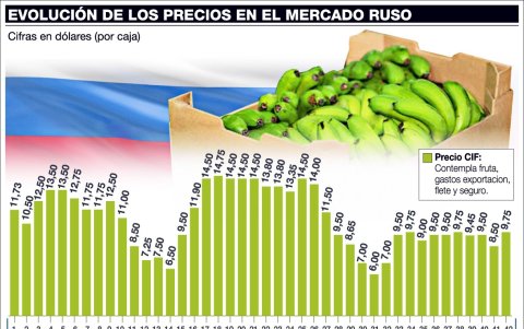 Evolución del banano en Rusia.