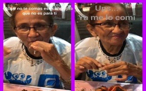 Los abuelos también fueron protagonistas de varios memes.