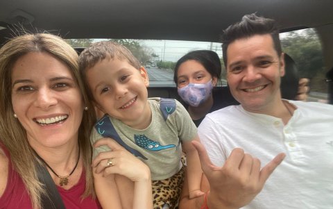 Gaby Díaz y Carlos Luis Andrade.