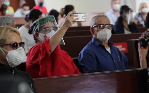 El público disfrutó del regreso de los conciertos en el Santuario de la Divina Misericordia.