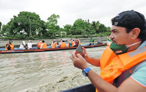 Samborondón inauguró recientemente los paseos en bote por el río Babahoyo.