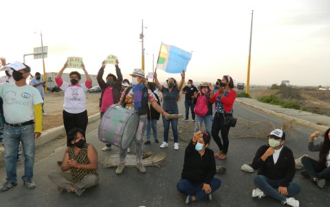 Son varios los plantones ciudadanos que se han hecho en Playas frente al tema.