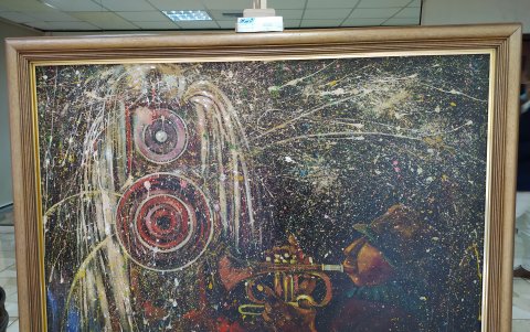 Pintura. Esta es la obra 'Música y luces', de Eduardo Kingman, que es parte del proceso de enajenación que lleva a cabo la CFN.