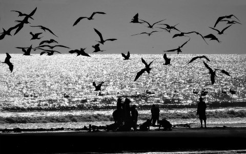 Playa en Ecuador.