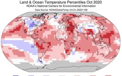 Anomalía climática de octubre de 2020