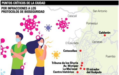 Hay once puntos donde se registra mayor aglomeración.