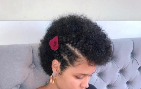 Varios meses después del corte, cuando el cabella empezó a crecer