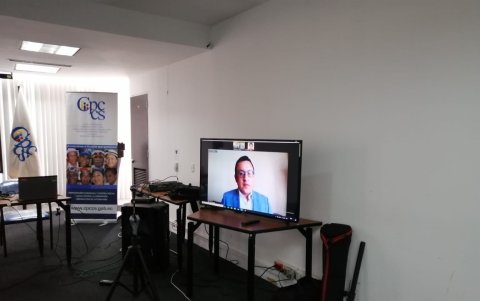 Intervención. El consejero David Rosero escuchó los pedidos vía Zoom.