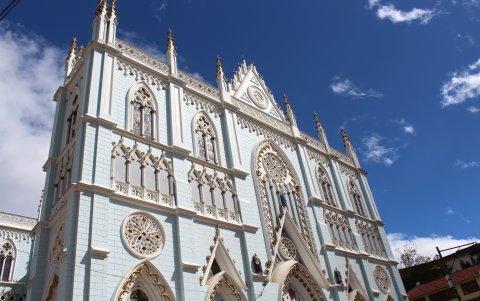 Una de las catedrales de la ciudad de Loja, en el sur de Ecuador.
