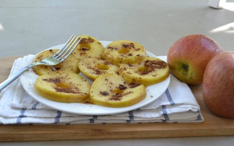 Receta de manzana con canela en polvo
