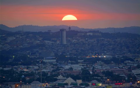 Un atardecer en Guayaquil, foto tomada por el entrevistado.
