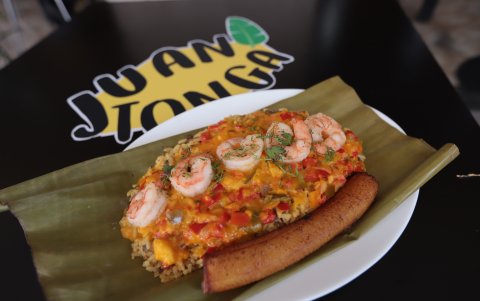 Uno de los platillos del restaurante de los hermanos Tonga.