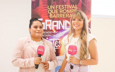 La cantante ecuatoriana Norka, estuvo presente en el anuncio del evento, esta semana.